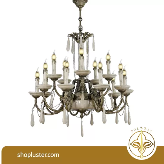 لوستر 15 شاخه نورسازان کد: 1022