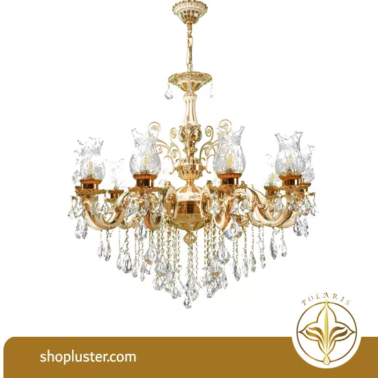 لوستر 10 شاخه نورسازان کد : 161