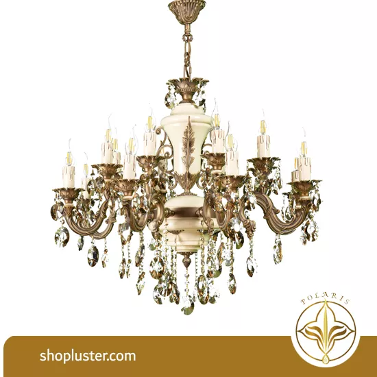 لوستر 8 شاخه 16شعله نورسازان کد: 237